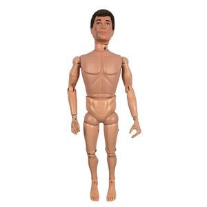 Vintage Hasbro 1964 GI Joe Action Figure Flocked Fuzzy Hair Fully Jointed 11.5"